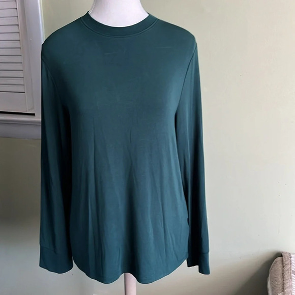 Thread & Supply micro- modal ribbed Forrest green long sleeve shirt, size XLP - Picture 1 of 10